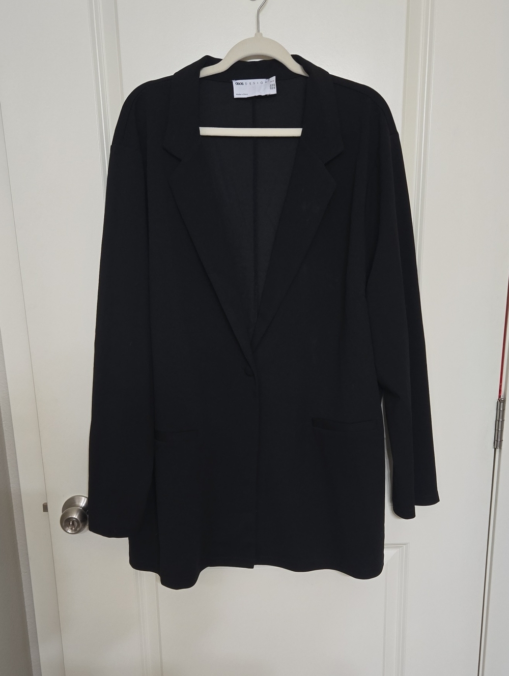 ASOS Black Longline Blazer Jacket